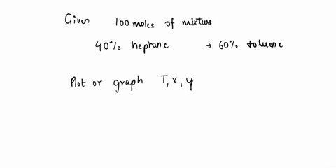 1-the-vapor-liquid-equilibrium-data-for-the-heptane-toluene-system-is-shown-below-we-have-100-moles-of-a-mixture-that-contains-40-mole-heptane-be-sure-to-use-graph-paper-or-excel-for-your-gr-52704