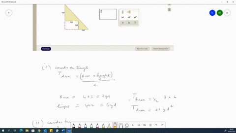 rectangle-removed-from-right-triangle-to-create-the-shaded-region-shown-below-find-the-area-of-the-shaded-region-be-sure-to-include-the-correct-unit-in-your-answer-if-necessary-refer-to-the-14642