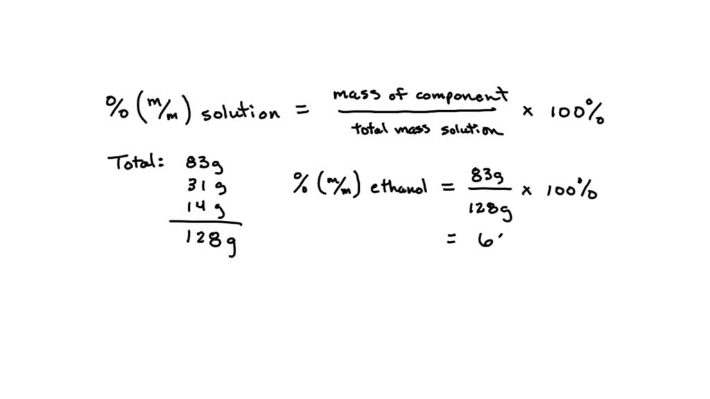 Solved: A Chemist Mixes 83. G Of Ethanol With 31. G Of 1-bromobutane 