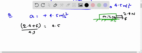 two-horizontal-forces-and-are-acting-on-a-box-but-only-is-shown-in-the-drawing-can-point-either-to-the-right-or-to-the-left-the-box-moves-only-along-the-x-axis-there-is-no-friction-between-the-box-and