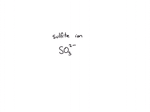 what-is-the-formula-for-the-sulfite-ion