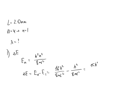 an-electron-is-in-an-infinite-square-well-a-box-that-is-20-nm-wide-the-electron-makes-a-transition-from-the-n4-state-to-the-n1-state-what-is-the-wavelength-of-the-emitted-photon-59898
