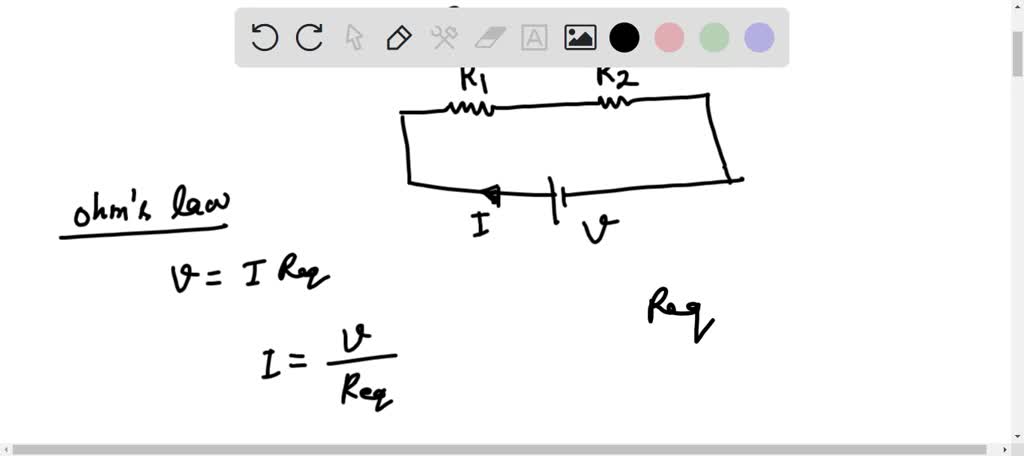 SOLVED: Draw a circuit diagram to show how two resistors are connected