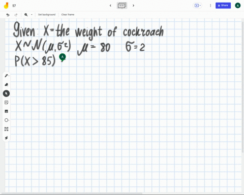 the-weights-of-cockroaches-follow-a-normal-distribution-with-mean-80-grams-and-standard-deviation-2-grams-use-normal-table-to-answer-the-question-below-what-percent-of-cockroaches-weigh-grea-19116