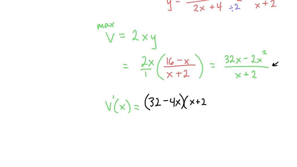 SOLVED An open rectangular box is 2 feet long and has a surface area