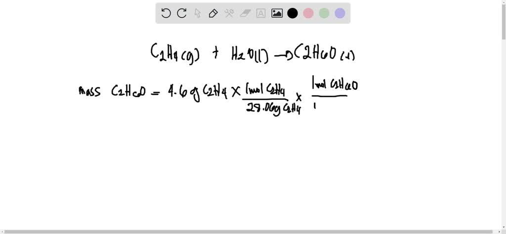 SOLVED Ethyl alcohol is prepared industrially by the reaction of