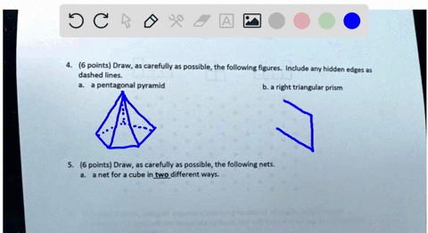 6-points-draw-as-carefully-as-possible-the-following-figures-include-any-hidden-edges-as-dashed-iines-pentagonal-pyramid-right-triangular-prism-6-points-draw-as-carefully-as-possible-the-fol-72046