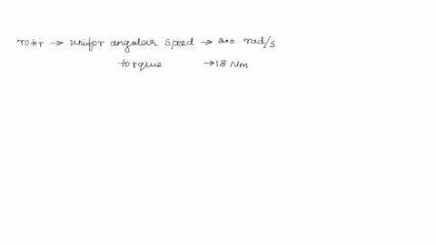 to-maintain-the-rotor-at-a-uniform-angular-speed-of-200-rads-an-engine-needs-to-transmit-a-torque-of-18nm-what-is-the-power-required-by-the-engine-assume-that-the-engine-is-100-efficient