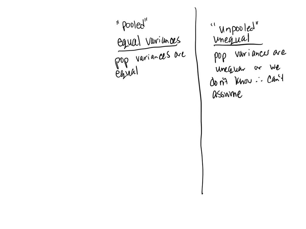 t test assuming equal variances vs unequal variances