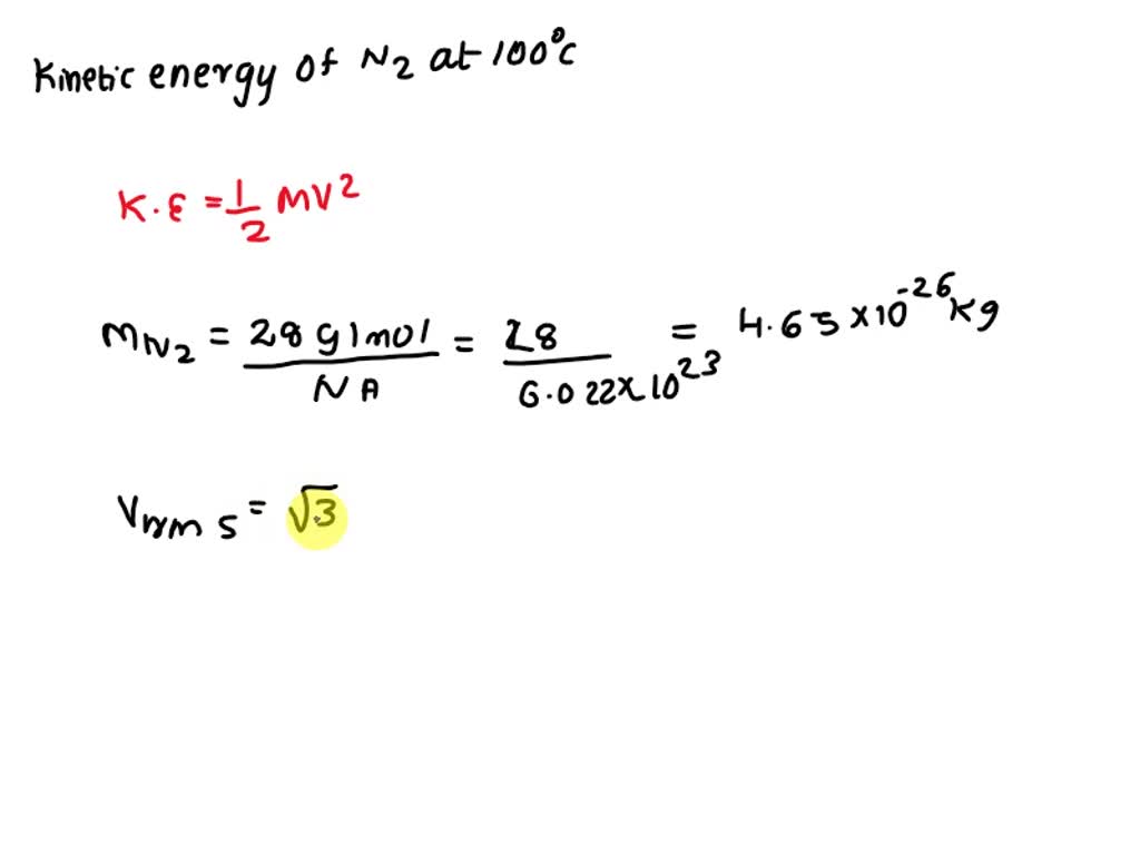 SOLVED: Determine the kinetic energy, in joules (J), of a single ...