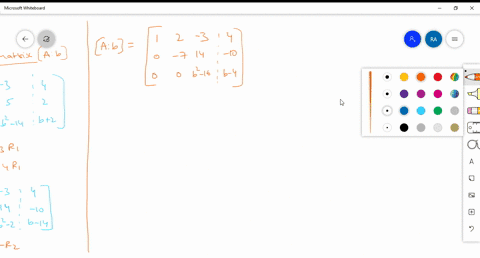 describe-the-value-of-b-for-which-the-given-system-has-no-solution-unique-solution-and-infinitely-many-solutions