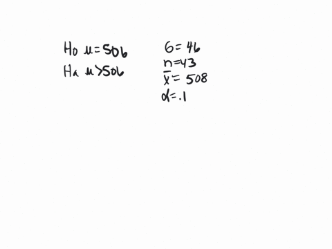 the-mean-sat-score-in-mathematics-u-is-506-the-standard-deviation-of-these-scores-is-46-a-special-preparation-course-claims-that-its-graduates-will-score-higher-on-average-than-the-mean-scor-48323