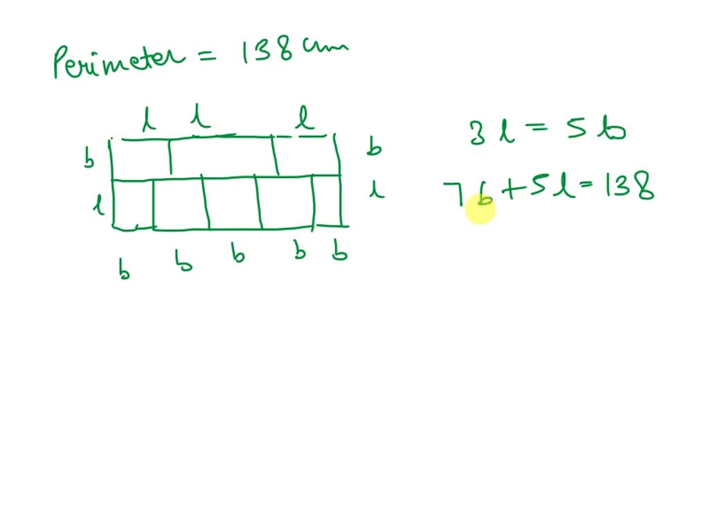 SOLVED A rectangle with perimeter 138 units is divided into 8