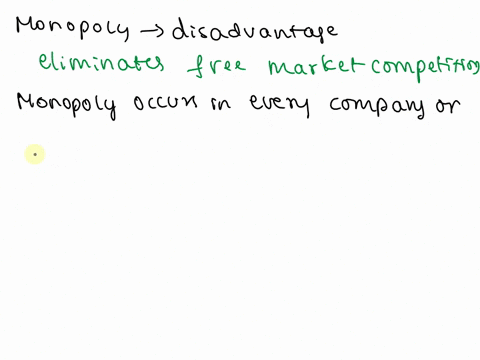 the-main-disadvantage-of-a-monopoly-is-that-it-a-eliminates-free-market-competition-b-encourages-consumers-to-import-goods-c-removes-barriers-to-entry-in-a-market-d-sets-limits-on-the-profit-48662