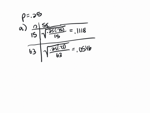 consider-population-proportion-p-025-you-may-find-it-useful-to-reference-the-z-table-calculate-the-standard-error-for-the-sampling-distribution-of-the-sample-proportion-when-n-15-and-n-637-r-66668