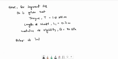 a-shaft-is-subjected-to-torques-and-is-fixed-at-c-as-figure-given-m-18-knmm-distributes-along-segment-ab-tb-24-knm-applies-at-b-lengths-of-segments-of-l1-07-m-l2-05-m-the-shaft-is-made-of-ma-68196