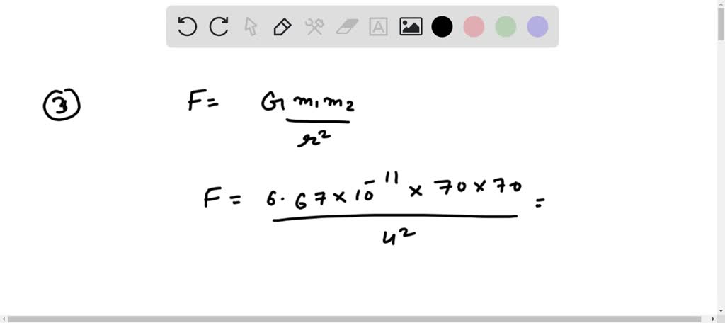 SOLVED: Calculate the magnitude of the gravitational force exerted by ...