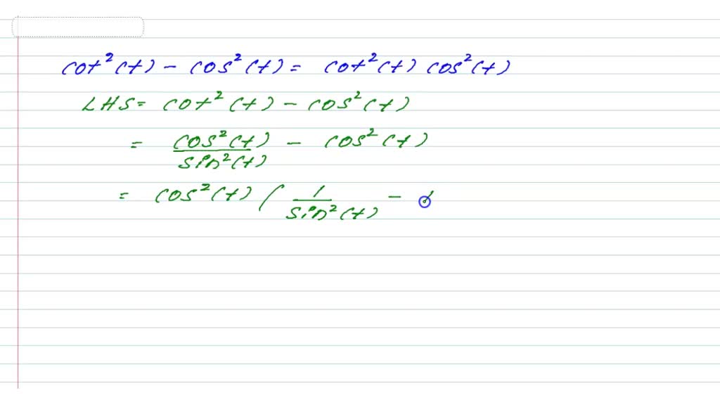 1 cos 2 t formula