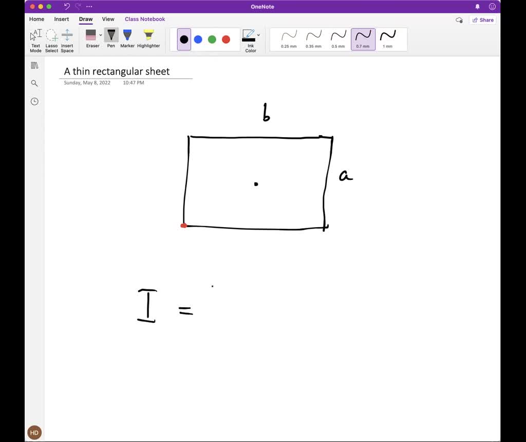 SOLVED: A thin, rectangular sheet of metal has mass M and sides of ...