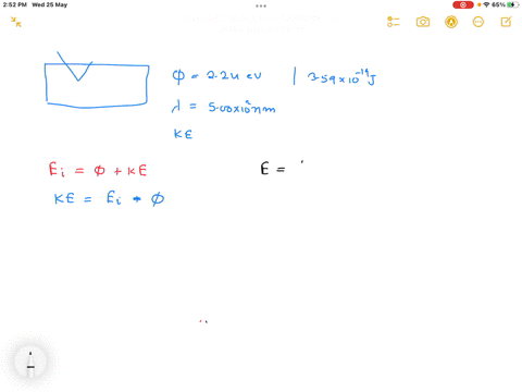 the-photoelectric-work-function-for-potassium-metal-is-224-ev-or-359-x-1019-j-this-is-the-minimum-energy-needed-to-eject-an-electron-from-the-surface-of-a-potassium-metal-what-is-the-kinetic-77163