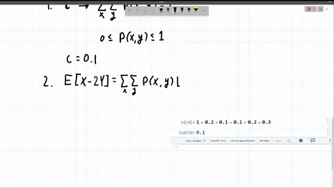 question-2-6-points-each-suppose-that-pxx-yy-is-a-joint-probability-mass-function-defined-as-begintabularcccc-hline-y-quad-x-1-0-1-hline-0-02-01-c-hline-1-01-02-03-hline-endtabular-1-find-c-such-that