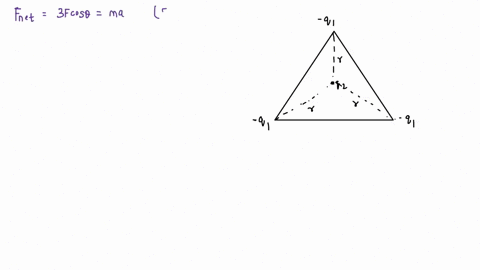 three-equal-negative-charges-q1q2q3-q-are-arranged-on-an-equilateral-triangle-of-side-a-centered-at-the-origin-as-shown-in-the-figure-below-4-points-sketch-the-electric-field-everywhere-in-s-71171