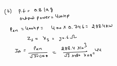 a-480v-60-hz-400-hp-08pf-leading-eight-pole-delta-connected-synchronous-motor-has-a-synchronous-reactance-of-06-ohms-and-negligible-armature-resistance-ignore-its-friction-windage-and-core-l-06507