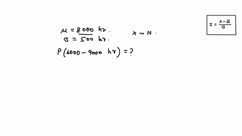 a-light-bulb-sample-has-a-mean-life-of-8000-hr-with-standard-deviation-of-500-what-percent-of-bulbs-will-last-between-6000-9000-hrs-93792
