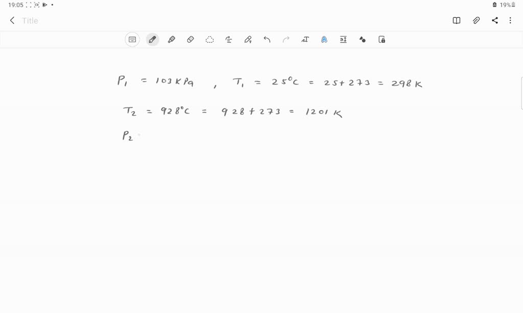 SOLVED the gas left in an used aerosol can is at a pressure of 103 kPa
