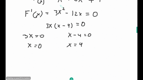 8-find-all-relative-extrema-of-the-function-use-the-second-derivative-test-where-applicable-if-an-answer-does-not-exist-enter-dne-fx-x3-_-6x2-4-relative-maximum-x-y-lo4-relative-minimum-xy-4-23809