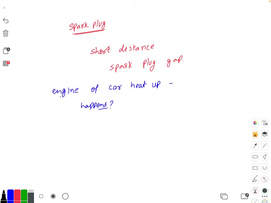 SOLVED The figure below represents a spark plug. The short distance