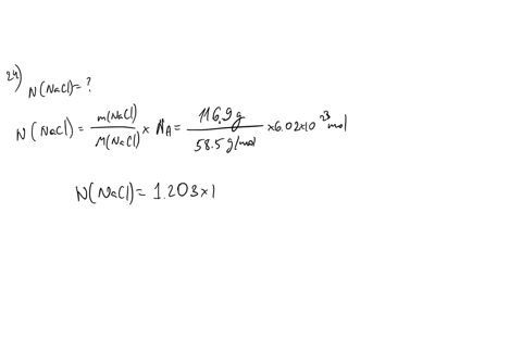 24-in-1169-g-of-nacl-how-many-particles-or-formula-units-of-nacl-are-present-a-25-what-is-the-empirical-formula-for-a-compound-that-consists-of-0676-g-of-iron-and-0773-g-of-sulfur-a-26-what-07666