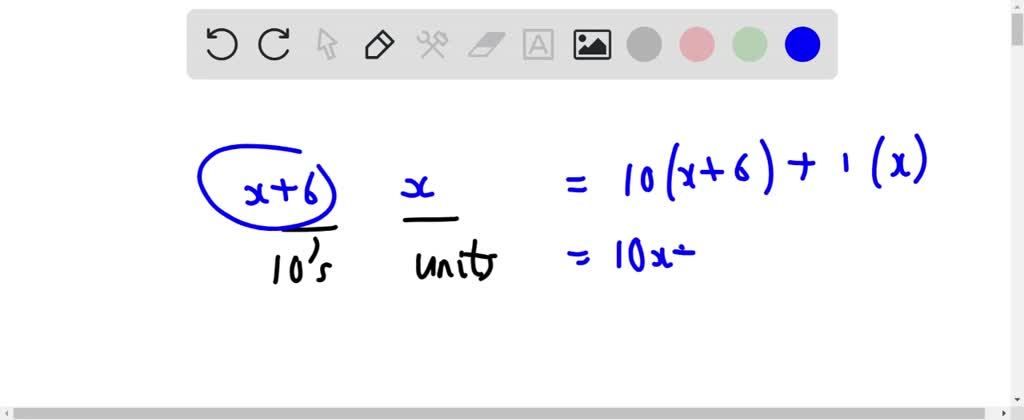 SOLVED: a number consists of two digit of which tens digit exceeds the unit  digit by 6. the number itself is equal to 10 times the sum of its digit  .find the number.