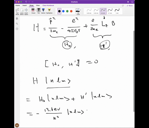the-hamiltonian-for-an-electron-in-hydrogen-atom-subject-to-a-constant-magnetic-field-b-is-neglecting-spin-h-lb-2me-4teor-2me-where-l-is-the-angular-momentum-operator-assume-the-magnetic-fie-34253