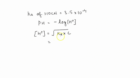 of-cyanic-acid-hocn-the-ka-of-what-is-the-ph-of-a-074-m-solution-hocn-is-35-107-74132