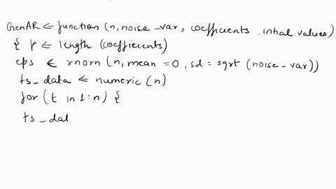 write-an-r-function-genar-which-simulates-autoregression-model-with-gaussian-white-noise-you-need-to-achieve-the-following-the-input-of-the-function-must-include-length-of-simulated-time-ser-02723