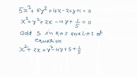 find-the-radius-of-the-circle-sx-sy-10x-20y-10-a-24-b-f-v-c-v-d-124-44806