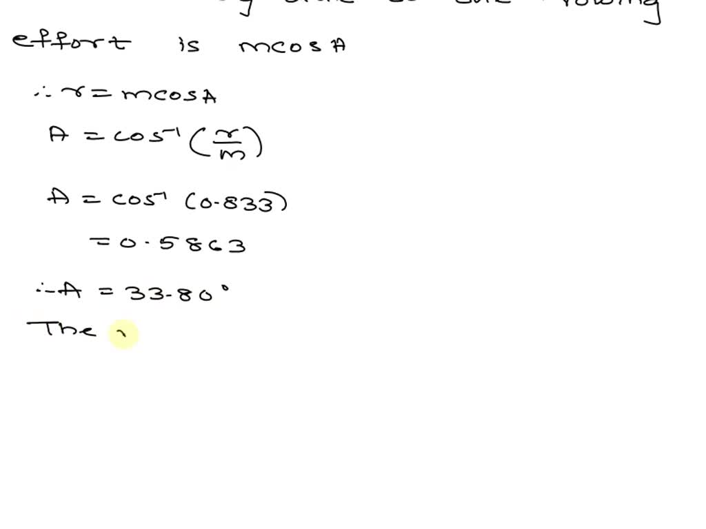 SOLVED 1 point A man wishes to row the shortest possible