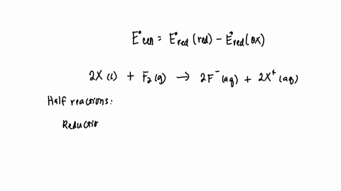 given-that-e-4303-v-for-the-reaction-2-x-s-f2-g-2-f-aq-2-x-aq-what-is-the-standard-potential-for-the-half-reaction-below-enter-your-answer-to-three-decimal-places-x-s-x-aq-e