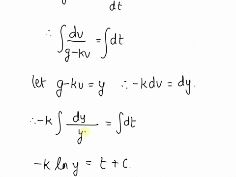 a-simple-relationship-to-describe-a-changing-drag-force-would-be-fdrag-bv-where-b-is-a-drag-coefficient-and-v-is-the-velocity-of-the-object-with-this-model-for-the-drag-force-as-the-objects-47534