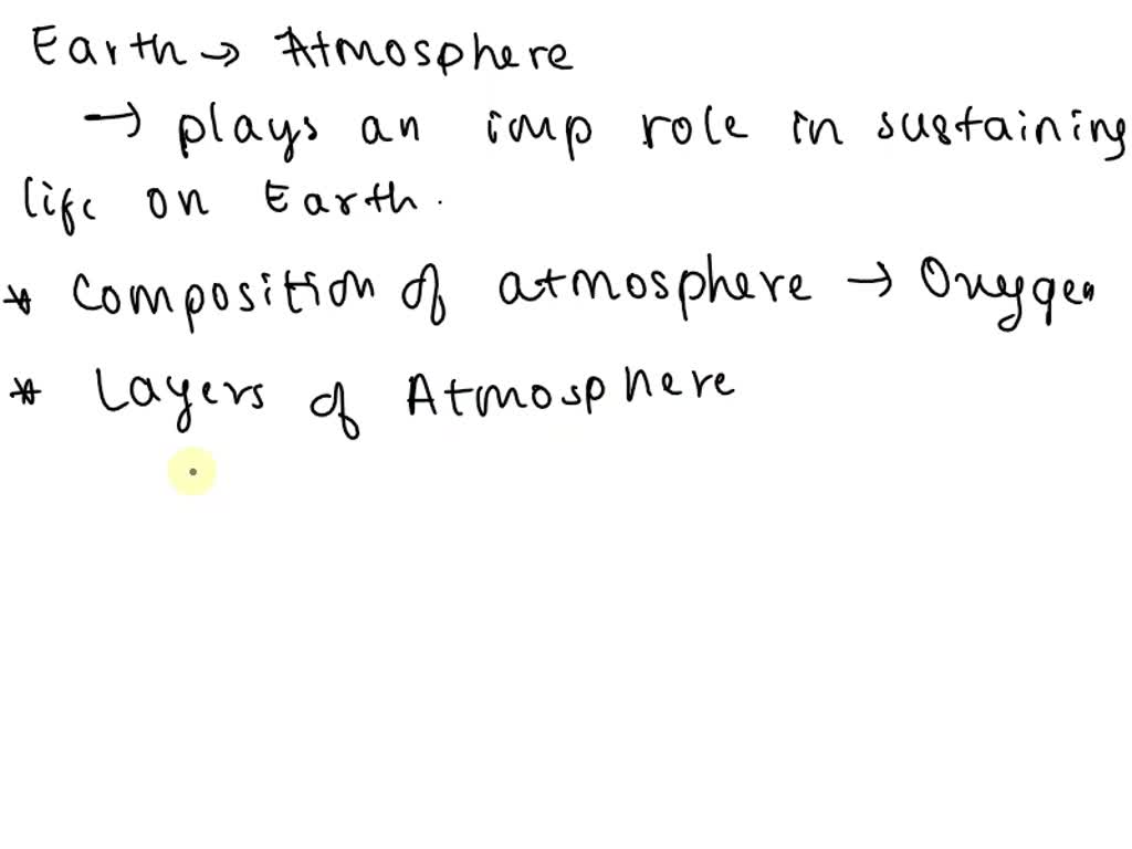 SOLVED Earth is surrounded by a blanket of air called the atmosphere