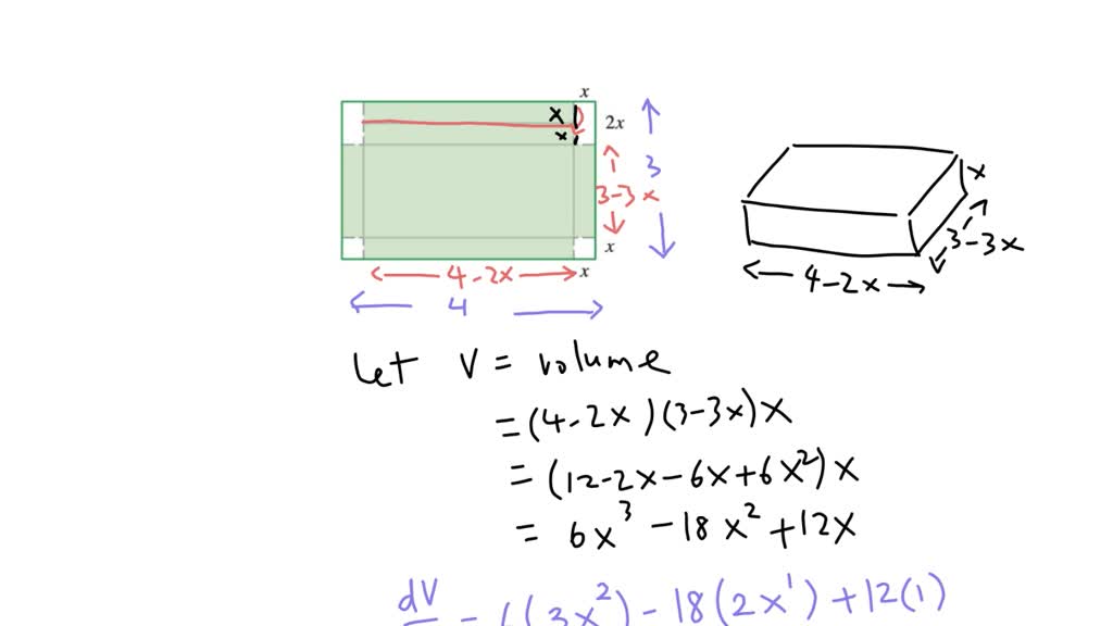 SOLVED (2) A box with an open top is to be constructed from a 4 ft by