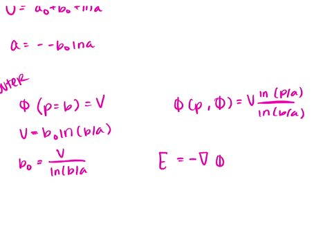 two-long-coaxial-cylindrical-conducting-surfaces-of-radii-a-and-b-are-inserted-vertically-into-a-dielectric-liquid-if-the-liquid-rises-a-mean-height-hbetween-the-electrodes-when-a-potential-difference