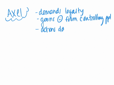 axel-demands-loyalty-from-employees-and-gains-satisfaction-from-controlling-people-his-actions-dont-seem-to-benefit-the-organization-rather-he-does-this-to-advance-his-own-career-and-for-the-enjoyment