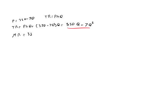 the-demand-curve-facing-a-monopolist-is-given-by-p-350-7q-and-the-short-run-total-cost-curve-is-given-by-tc-500-70q-where-tc-is-in-s-and-q-is-in-tonnes-what-are-the-profit-maximizing-price-a-82785