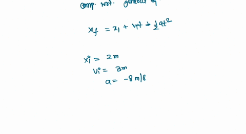 a-particle-moves-along-the-x-axis-its-position-is-given-by-the-equation-x23t4t-2-with-x-in-meters-and-t-in-seconds-determine-a-its-position-when-it-changes-direction-and-b-its-velocity-when-18787