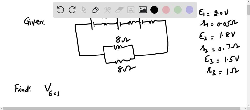 SOLVED: Three cells of e.m.f. 2.0 V, 1.8 V, and 1.5 V are connected in ...