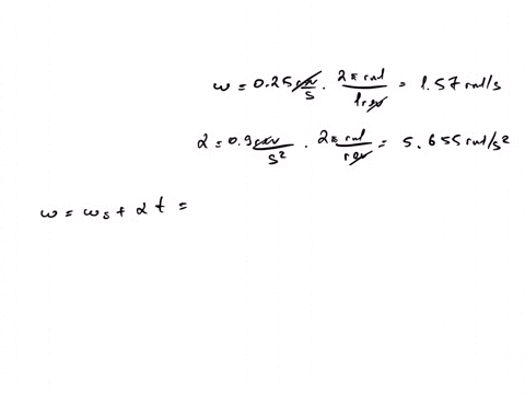 an-electric-turntable-0750-1-in-diameter-is-rotating-about-a-fixed-axis-with-an-initial-angular-velocity-of-0250-revs-and-a-constant-angular-acceleration-of-0900-revls-compute-the-angular-ve-97148