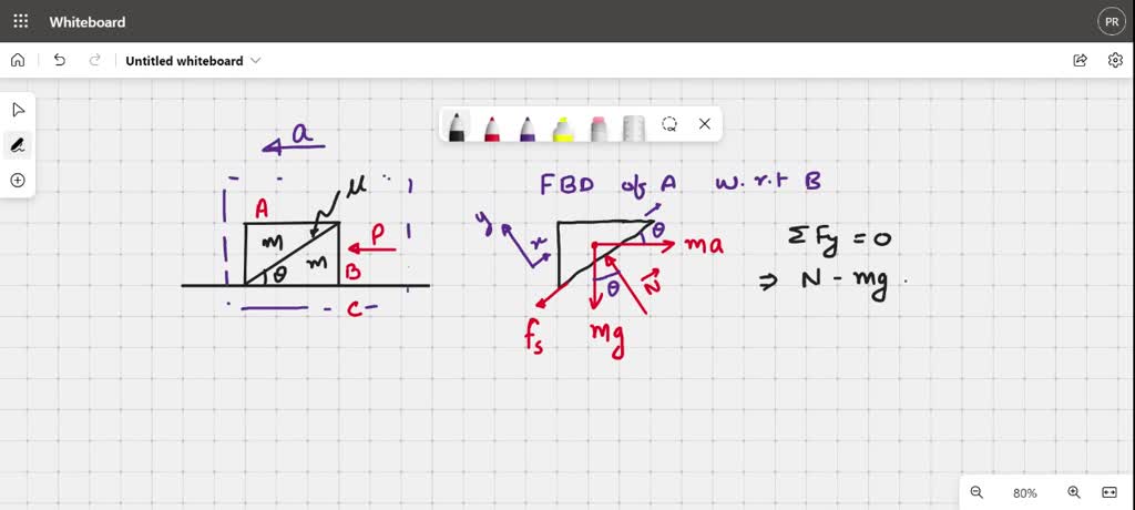 SOLVED: Blocks A And B Are Each Of Mass M To B So That A Does Not Slide ...