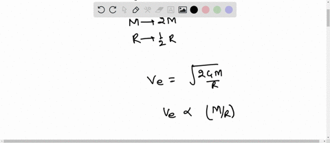 the-escape-velocity-of-a-body-on-the-surface-of-the-earth-is-112-kmsec-if-the-mass-of-the-earth-is-increases-to-twice-its-present-value-and-the-radius-of-the-earth-becomes-half-the-escape-velocity-bec
